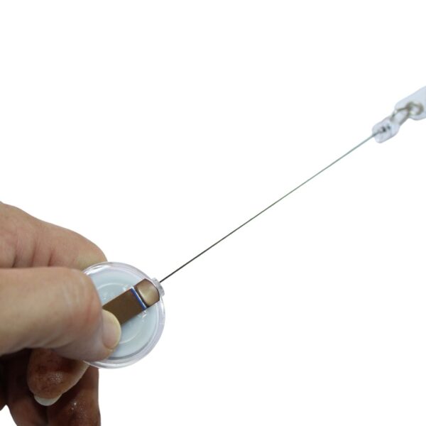 "Retractable Badge Holder with ID Card, Badge Holder Protector Cover, and Card Sleeve - Compact and durable for easy access and protection."