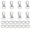 10PCS 12mm Swivel Lobster Clasp Clasps – Durable metal clasps with a 360-degree swivel design, perfect for jewelry, keychains, and craft projects.