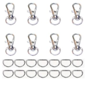 10PCS 12mm Swivel Lobster Clasp Clasps – Durable metal clasps with a 360-degree swivel design, perfect for jewelry, keychains, and craft projects.
