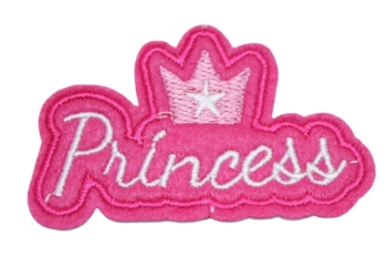 Iron On Patch Embroidered PINK PRINCESS