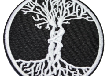 Iron On Patch Embroidered TREE OF LOVE
