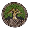 A TREE OF LOVE embroided iron on patch, perfect for personalizing clothing, bags, and accessories. Easy to apply with heat, adding a retro touch to any project.