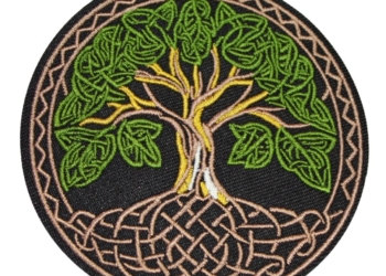 Iron On Patch Embroidered TREE OF LIFE