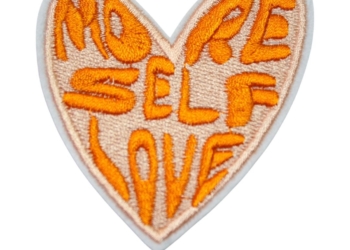 Iron On Patch Embroidered MORE SELF LOVE