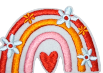 Iron On Patch Embroidered RAINBOW