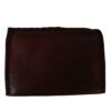 Image is of a leather embossed tobacco pouch with an embossed triquetra knot on it