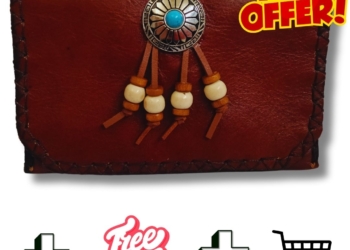 COMBO – Indian Turquoise Tobacco Pouch + Lighter Case + Clip