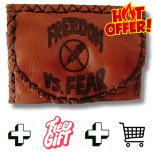 COMBO - Freedom Vs. Fear Tobacco Pouch + Lighter Case + Clip