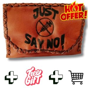 COMBO - Just Say No! Tobacco Pouch + Lighter Case + Clip