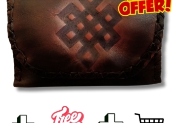 COMBO – Endless Knot Tobacco Pouch + Lighter Case + Clip