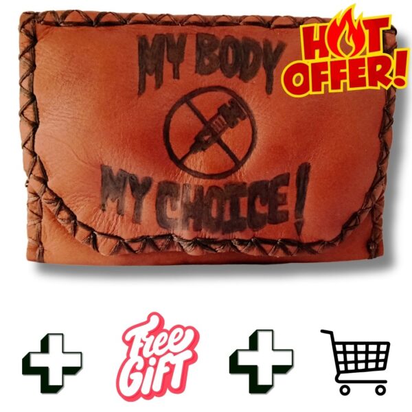 COMBO - My Body My Choice! Tobacco Pouch + Lighter Case + Clip