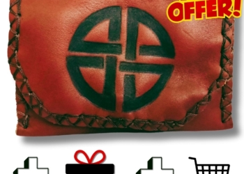 COMBO – Celtic Protection Knot! Tobacco Pouch + Lighter Case + Clip
