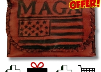 COMBO – MAGA America! Tobacco Pouch + Lighter Case + Clip