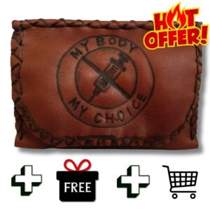 COMBO - My Body My Choice! Tobacco Pouch + Lighter Case + Clip