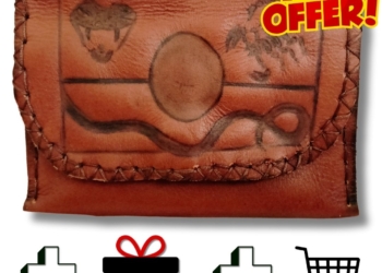 COMBO – Aboriginal Art Reptile Tobacco Pouch + Lighter Case + Clip