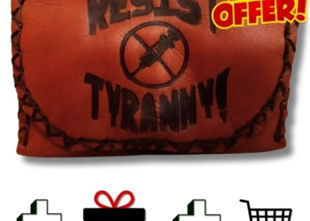 COMBO – Resist Tyranny Tobacco Pouch + Lighter Case + Clip