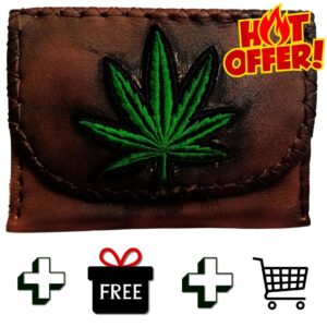 COMBO - Marijuana Tobacco Pouch + Lighter Case + Clip