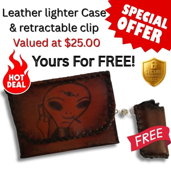 COMBO - Alien! Tobacco Pouch + Lighter Case + Clip - Image 2
