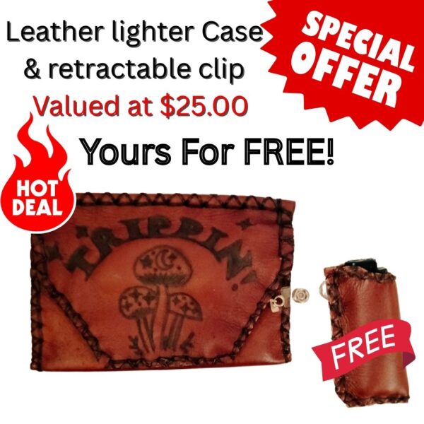 COMBO - Trippin Tobacco Pouch + Lighter Case + Clip - Image 3