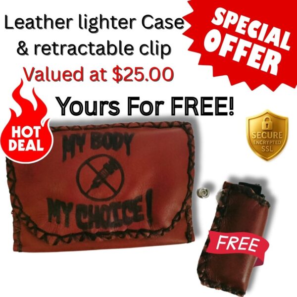 COMBO - My Body My Choice! Tobacco Pouch + Lighter Case + Clip - Image 2