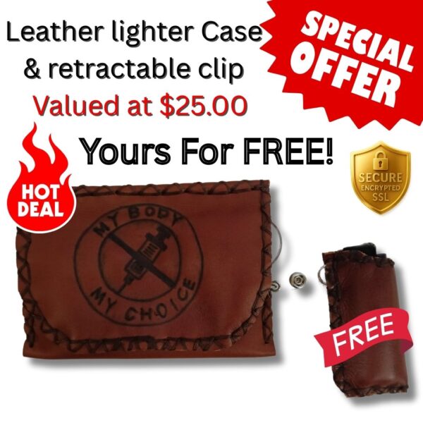 COMBO - My Body My Choice! Tobacco Pouch + Lighter Case + Clip - Image 2