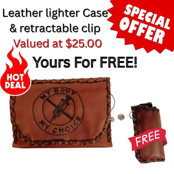 COMBO - Anti Vaccine Tobacco Pouch + Lighter Case + Clip - Image 3