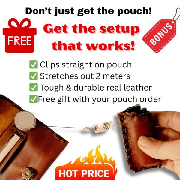 COMBO - Just Say No! Tobacco Pouch + Lighter Case + Clip - Image 4