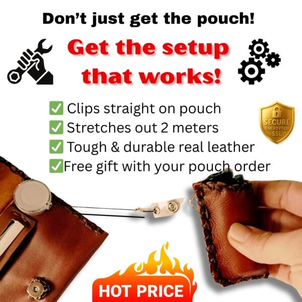 COMBO - Freedom Vs. Fear! Tobacco Pouch + Lighter Case + Clip - Image 4