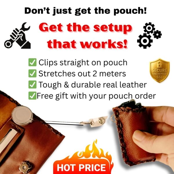 COMBO - Trump Tobacco Pouch + Lighter Case + Clip - Image 4