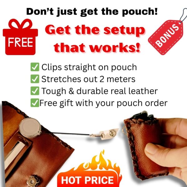 COMBO - Anti Vaccine Tobacco Pouch + Lighter Case + Clip - Image 4