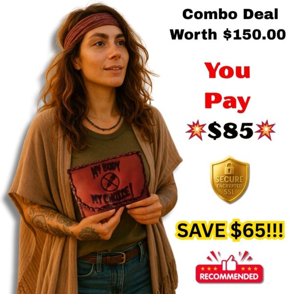 COMBO - My Body My Choice! Tobacco Pouch + Lighter Case + Clip - Image 6
